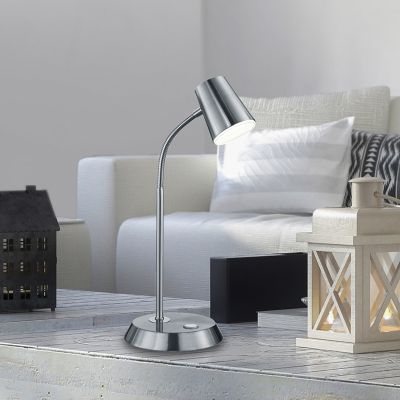 Nikalna stolna lampa staklena, Laysha, 4,7 W, LED 3000 K, s prekidačem