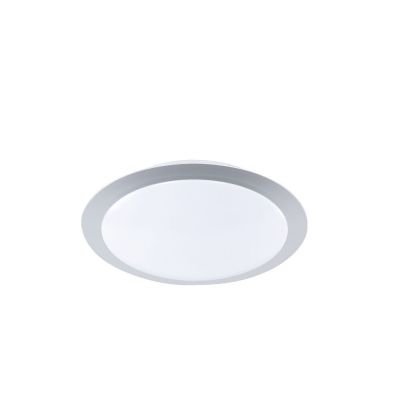 Srebrna plafonjera plastična, Ramsgate, 9 W, LED 3000 K