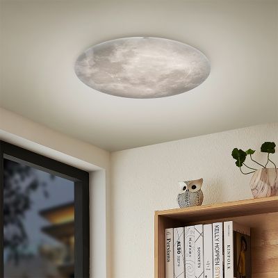 Bijela plafonjera moderna, Fly, 22 W, LED 3000 K, s daljinskim upravljačem