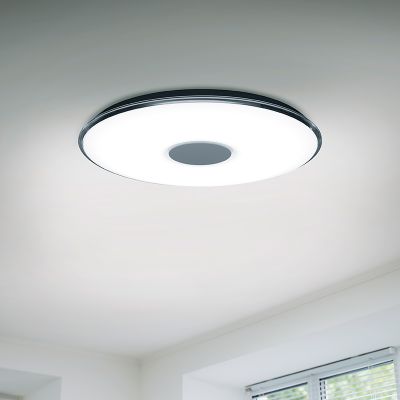 Bijela plafonjera metalna, Vibol, 45 W, LED 3000 K, s daljinskim upravljačem