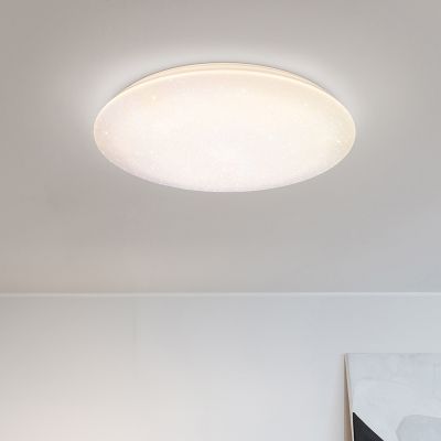 Bijela plafonjera plastična, Yafu, 80 W, LED podesiv od tople do hladne bijele, s daljinskim upravljačem