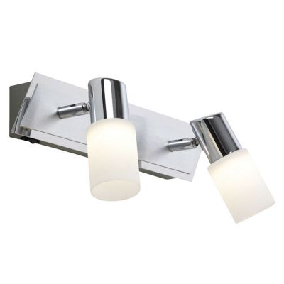 Sivi stropni reflektor stakleni, Morely, 4,3 W, LED 3000 K, s prekidačem