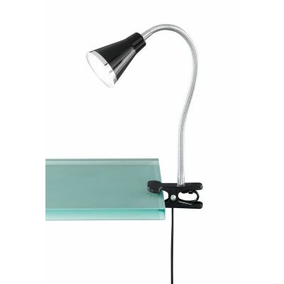 Crni reflektor s klemmom plastični, Taimi, 3,8 W, LED 3000 K, s prekidačem