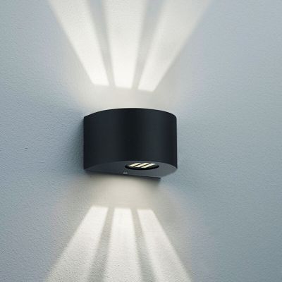 Crna vanjska rasvjeta dizajnerska, Sandkas, 2 W, LED 3000 K, IP44