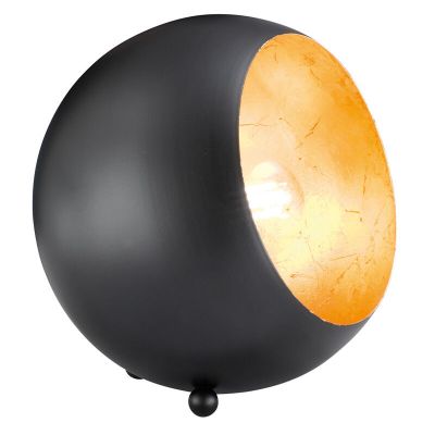 Crna stolna lampa moderna, Berdan, s prekidačem