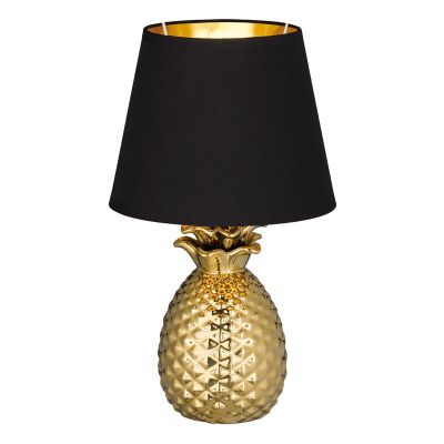Keramička stolna lampa zlata, Monsted, s prekidačem
