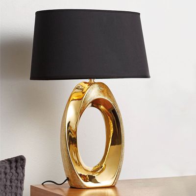 Keramička stolna lampa zlata, Moldrup, s prekidačem