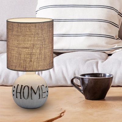 Keramička stolna lampa bijela, Mosh, s prekidačem