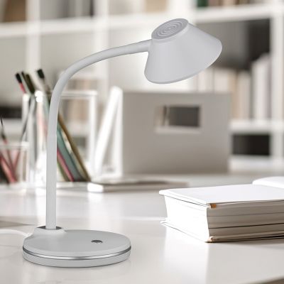 Bijela stolna lampa moderna, Nano, 3,2 W, LED 3000 K, s prekidačem