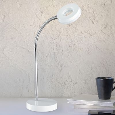 Bijela lampica moderna, Daley, 4 W, LED 3000 K, s prekidačem