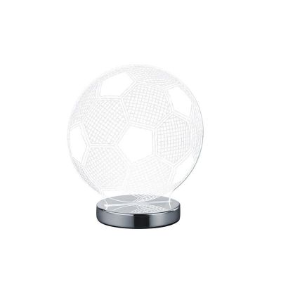Krom stolna lampa dizajnerska, Berit, 7 W, LED podesiv od tople do hladne bijele, s prekidačem