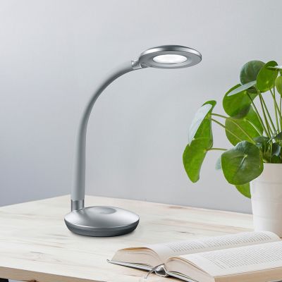 Siva lampica moderna, Jesse, 3 W, LED 3000 K, s dodirnim prigušivačem