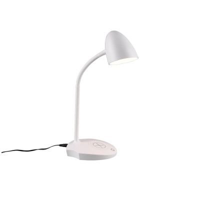 Bijela lampica moderna, Maribo, 4 W, LED 3000 K, s dodirnim prigušivačem