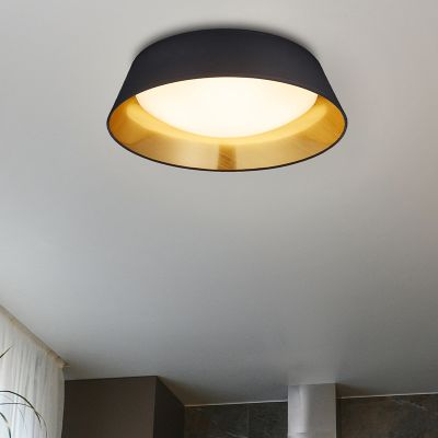 Crna plafonjera moderna, Gjern, 18 W, LED 3000 K