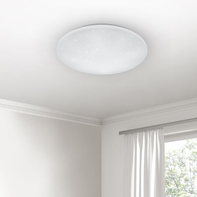 Bijela plafonjera moderna, Gilleleje, 27 W, LED podesiv od tople do hladne bijele, s daljinskim upravljačem