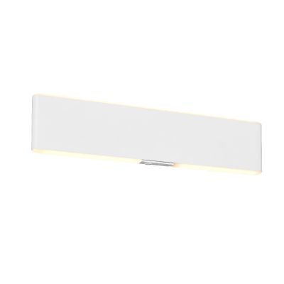 Bijela dvosmjerna zidna lampa moderna, Zwier, 3 W, LED podesiv od tople do hladne bijele, s prekidačem