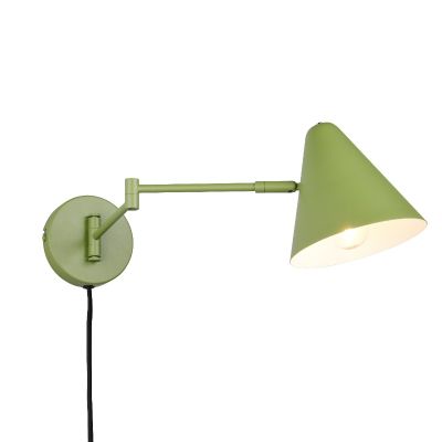 Zelena zidna lampa moderna, Jille, s prekidačem