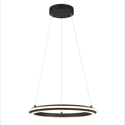 Crna visilica moderna, Jiry, 34 W, LED white switch, s 3-stupanjskim prigušivanjem