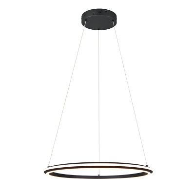 Crna visilica moderna, Jiry, 48 W, LED white switch, s 3-stupanjskim prigušivanjem