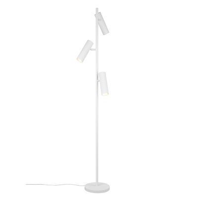 Bijela podna lampa moderna, Sieb, s prekidačem