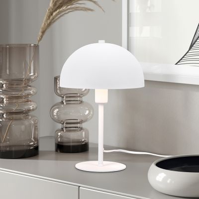 Bijela stolna lampa moderna, Fransisca, s prekidačem