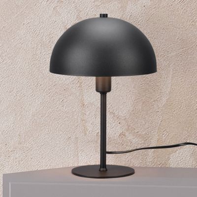 Crna stolna lampa moderna, Fransisca, s prekidačem