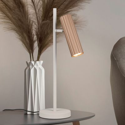 Smeđa stolna lampa moderna, Sieb, s prekidačem