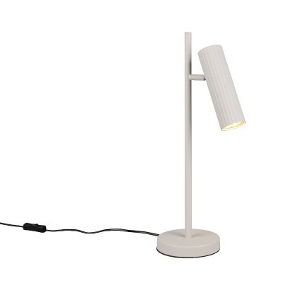 Siva stolna lampa moderna, Sieb, s prekidačem