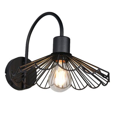 Crna zidna lampa moderna, Celso