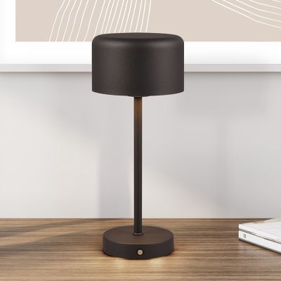 Crna stolna lampa moderna, Dustin, 1,5 W, LED 3000 K, s dodirnim prigušivačem