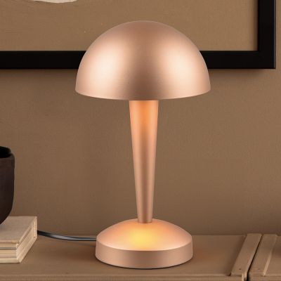 Taupe stolna lampa moderna, Delila, s dodirnim prigušivačem