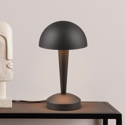 Crna stolna lampa moderna, Delila, s dodirnim prigušivačem