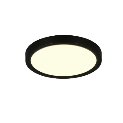 Crna plafonjera moderna, Zayd, 18 W, LED white switch, s 3-stupanjskim prigušivanjem