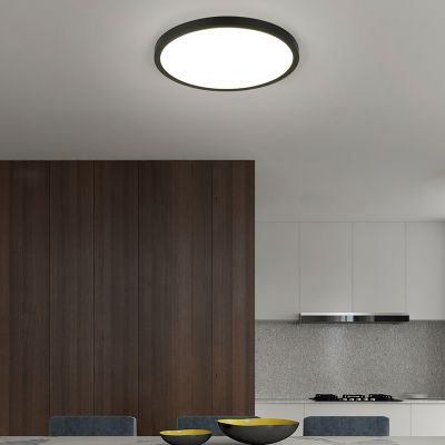 Crna plafonjera moderna, Zayd, 30 W, LED white switch, s 3-stupanjskim prigušivanjem