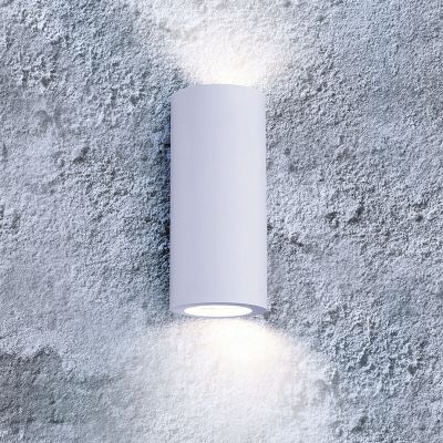 Gipsana dvosmjerna zidna lampa bijela, Zelar