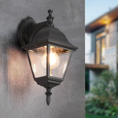 Crna vanjska rasvjeta klasična, Lavina, IP44