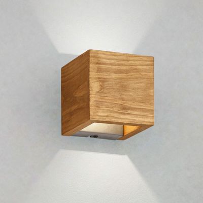 Smeđa dvosmjerna zidna lampa vintage, Deka, 4 W, LED 3000 K
