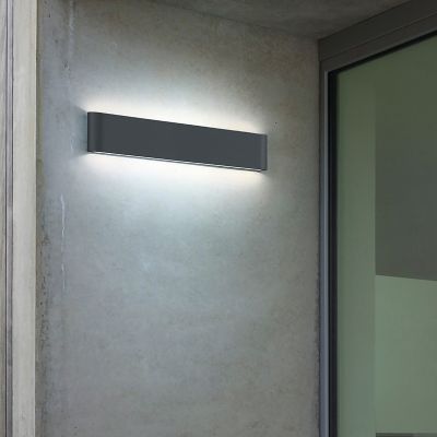 Antracit vanjska rasvjeta moderna, Bridlington, 8 W, LED 3000 K, IP54