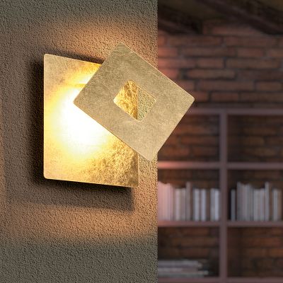 Zlata zidna lampa dizajnerska, Ting, 6 W, LED 3000 K