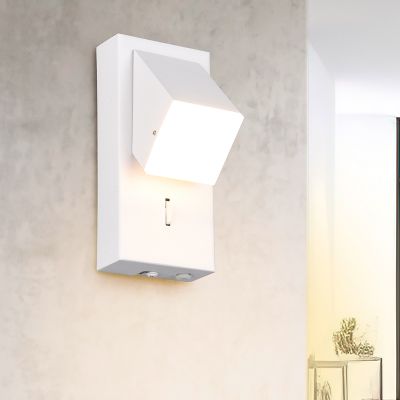 Bijela zidna lampa moderna, Lok, 3 W, LED 3000 K