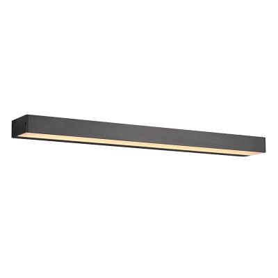 Crna zidna lampa za kupaonicu moderna, Basma, 8 W, LED 3000 K, IP44