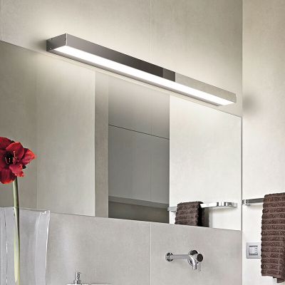 Krom zidna lampa za kupaonicu moderna, Basma, 13 W, LED 3000 K, IP44