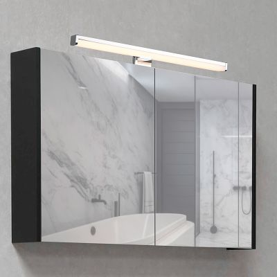 Krom zidna lampa za kupaonicu moderna, Celal, 7,5 W, LED 3000 K, IP44