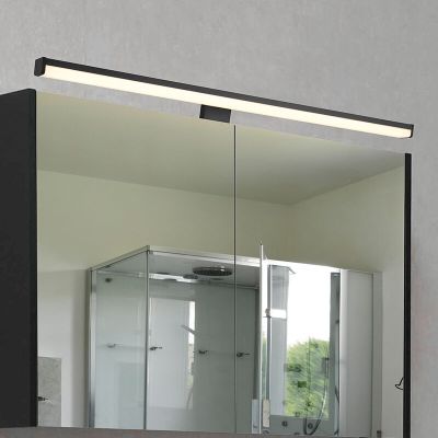 Crna zidna lampa za kupaonicu moderna, Celal, 11,5 W, LED 3000 K, IP44
