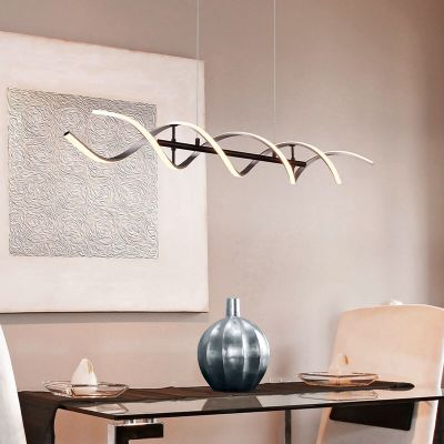 Krom visilica dizajnerska, Sylvian, 45 W, LED white switch, s 3-stupanjskim prigušivanjem