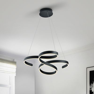 Antracit visilica moderna, Davu, 52 W, LED 3000 K