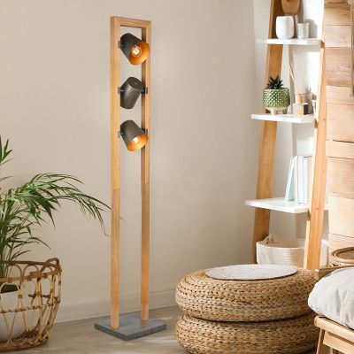 Nikalna podna lampa za čitanje vintage, Keira, s prekidačem