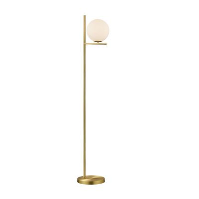 Mjeda podna lampa moderna, Silkis, s prekidačem