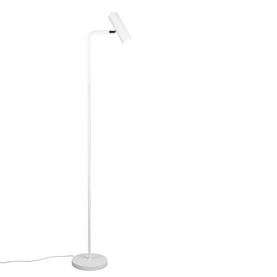 Bijela podna lampa moderna, Kaso, s prekidačem
