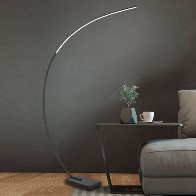 Crna lukna lampa moderna, Yoel, 18 W, LED 3000 K, s prekidačem